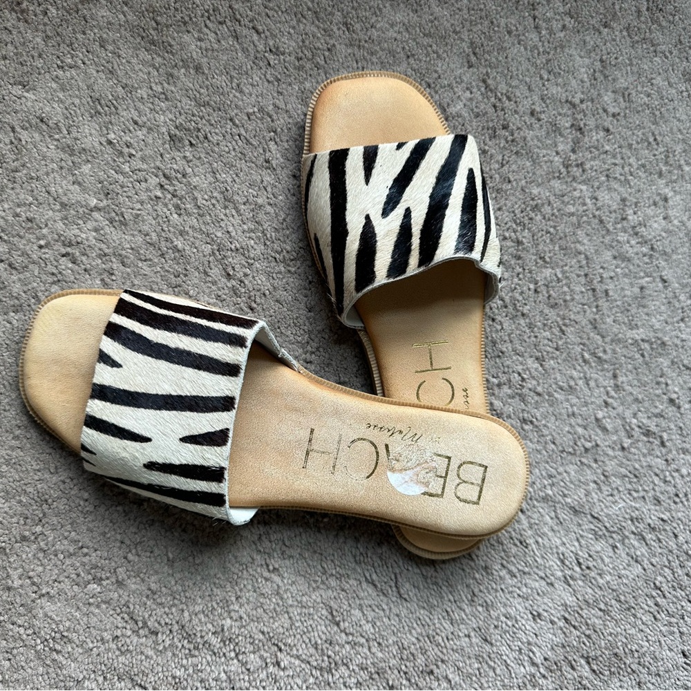 BEACH Zebra Print Women's Sandals